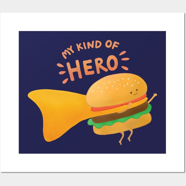 Cheeseburger Hero Wall Art by awesomesaucebysandy